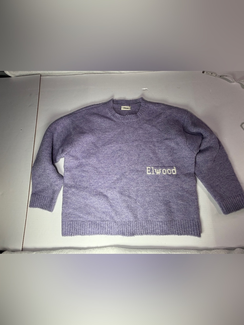 NWOT Elwood Women's Lavender Crewneck Logo Sweater